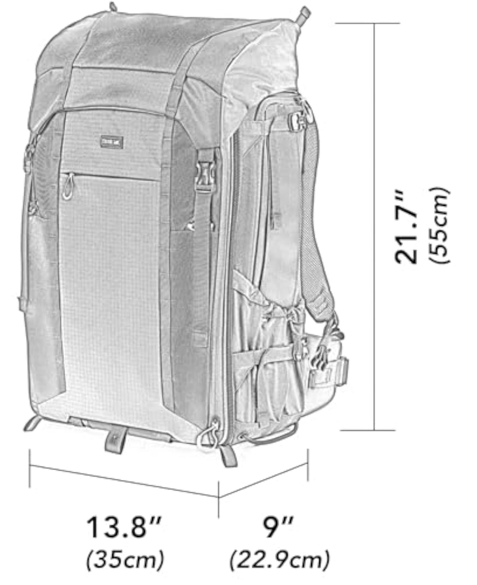 FirstLight 46L+ Camera Backpack for Adventure Travel